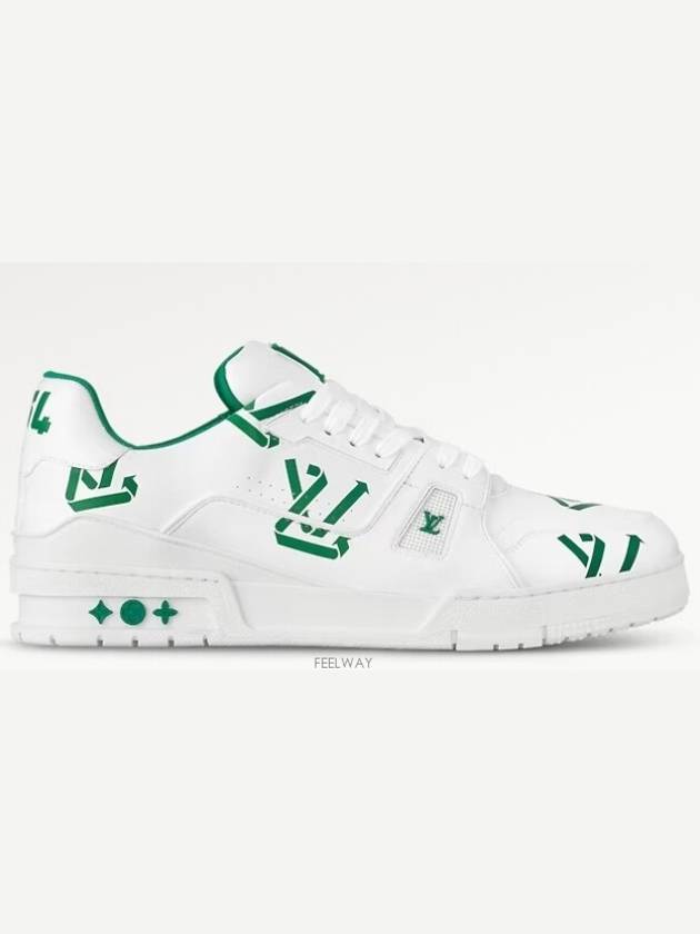 LV Trainer Low Top Sneakers Green - LOUIS VUITTON - BALAAN 2