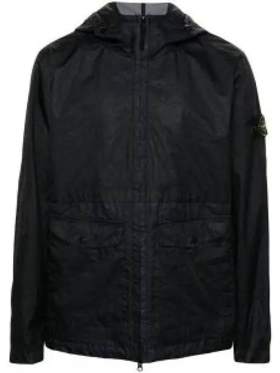 Membrana 3L TC Hooded Jacket Blue - STONE ISLAND - BALAAN 2