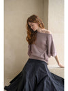 Caisienne Boat Neck Daily Knit_Glossy Grape - CAHIERS - BALAAN 10