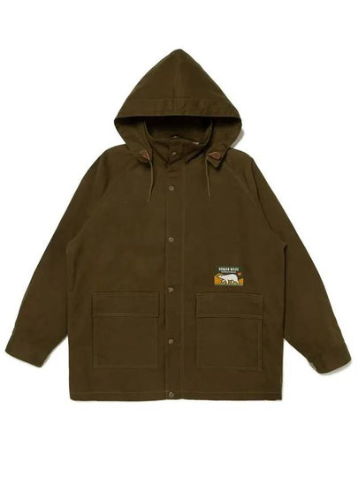 Hooded Coat Jacket Olive Drab HM28JK028 - HUMAN MADE - BALAAN 2