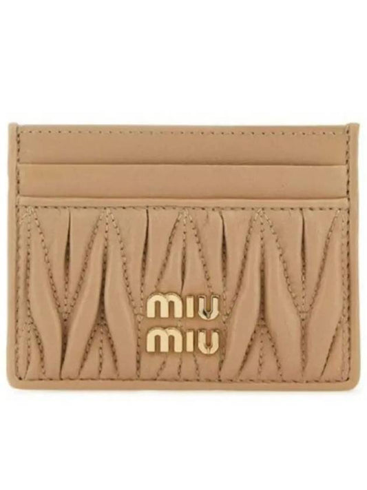 Materasse Nappa Leather Card Wallet Sand Beige - MIU MIU - BALAAN 2