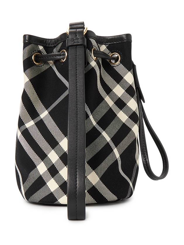 Check Drawstring Pouch Bag Black - BURBERRY - BALAAN 3