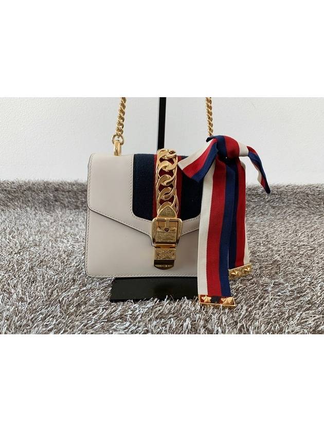 Mini cross chain gold plated Sylvie bag - GUCCI - BALAAN 3