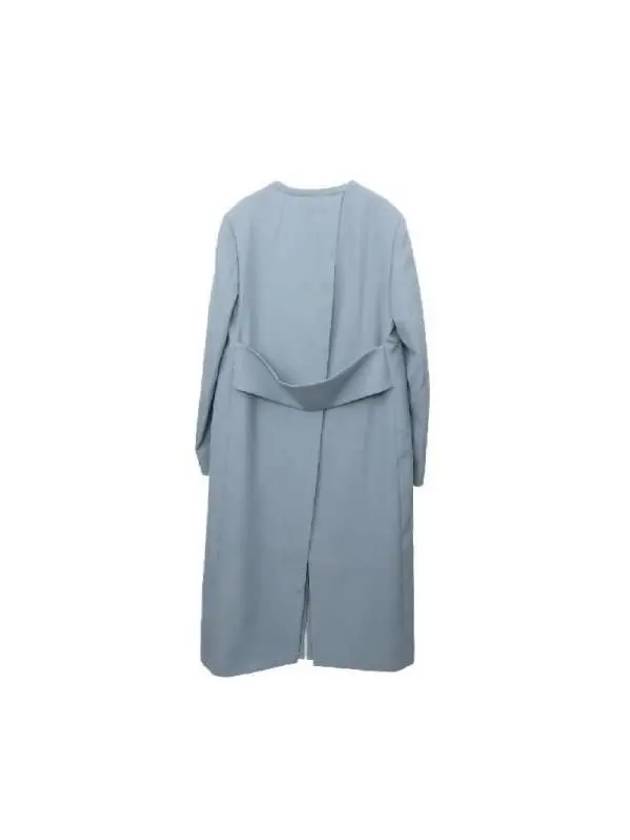 Collarless back slit wool coat J02AA0106J40103 041 - JIL SANDER - BALAAN 2