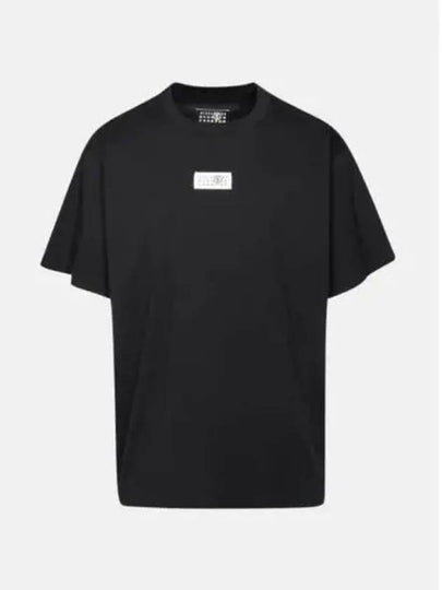 Ribbed Neck Short Sleeve T-Shirt Black - MAISON MARGIELA - BALAAN 2