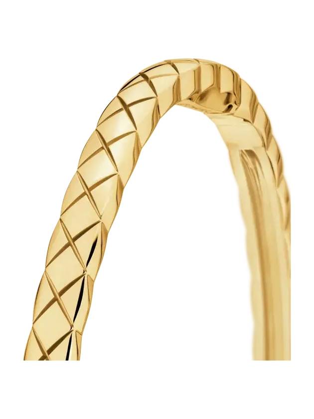 Coco Crush Quilted Diamond Motif Bracelet Gold - CHANEL - BALAAN 5