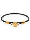 Medusa Biggie Leather Bracelet Black - VERSACE - BALAAN 2