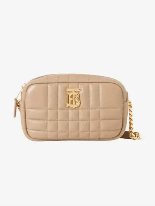 Women's Lola Quilted Mini Camera Cross Bag Haute Beige - BURBERRY - BALAAN 2