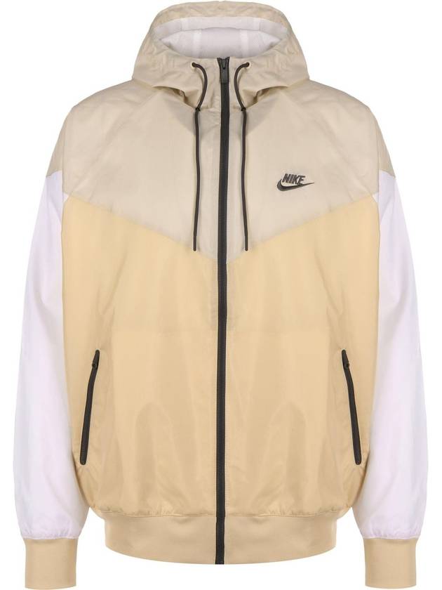 Men s Sportswear Hooded Windbreaker Beige - NIKE - BALAAN 1