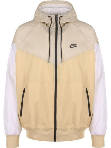 Men s Sportswear Hooded Windbreaker Beige - NIKE - BALAAN 1