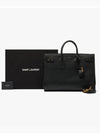 Sac De Jour Thin Large Grain Leather Tote Bag Black - SAINT LAURENT - BALAAN 4