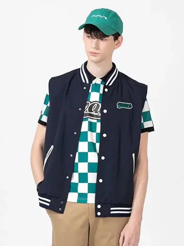 Golf Tennis Character Woven Vest Vest Navy - AVAVE - BALAAN 2