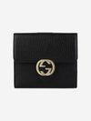 GG Interlocking Half Wallet Black - GUCCI - BALAAN 2