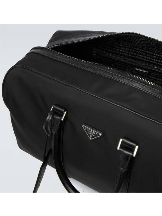 Re Nylon Saffiano Leather Duffel Bag Black - PRADA - BALAAN 5