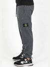 Waffen Patch Cotton Fleece Track Pants Dark Grey - STONE ISLAND - BALAAN 5