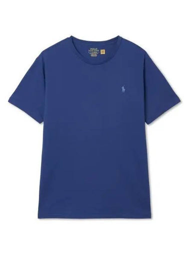 Custom slim crewneck t shirt blue - POLO RALPH LAUREN - BALAAN 1