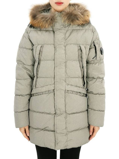 USA McTon Goggle Down Parka Silver Sage 15CKOW013C 005709G 335 Can be worn by adults - CP COMPANY - BALAAN 1