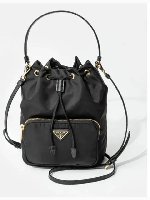 Duet Re-Nylon Bucket Bag Black - PRADA - BALAAN 2