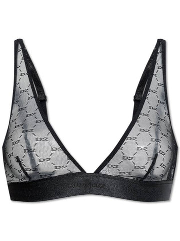 Dsquared2 Bra With Logo, Women's, Black - DSQUARED2 - BALAAN 1