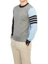 Classic 4 Bar Merino Wool Knit Top Grey - THOM BROWNE - BALAAN 5