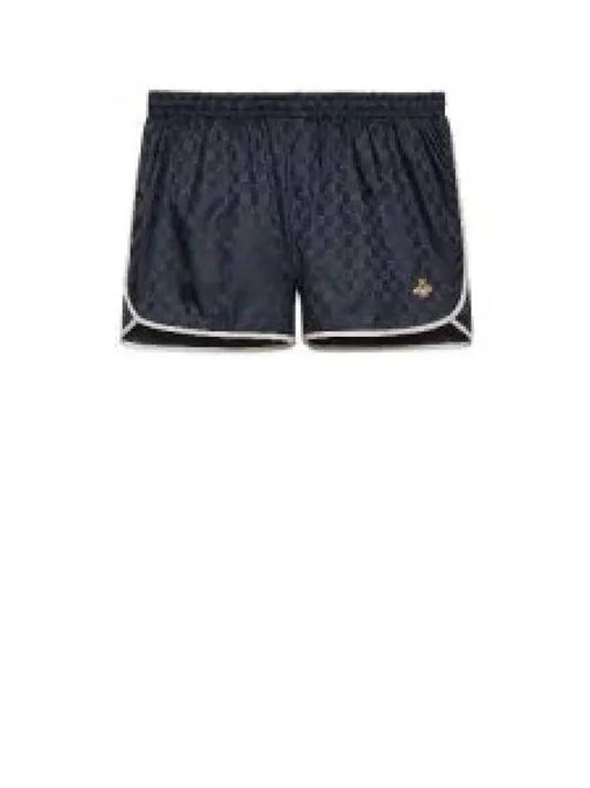 Monogram Nylon Swim Shorts Navy - GUCCI - BALAAN 2