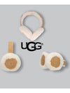 Fleece Earmuffs Embroidered Logo Chestnut USA - UGG - BALAAN 1