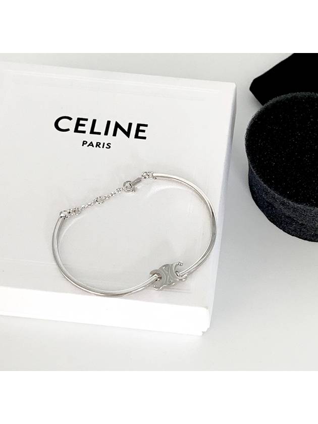 Triomphe Articulated Bracelet Silver - CELINE - BALAAN 3