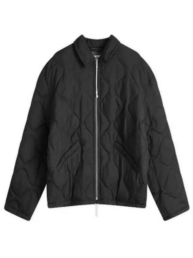 Back Logo Quilted Zip-Up Padding Black - ACNE STUDIOS - BALAAN 2