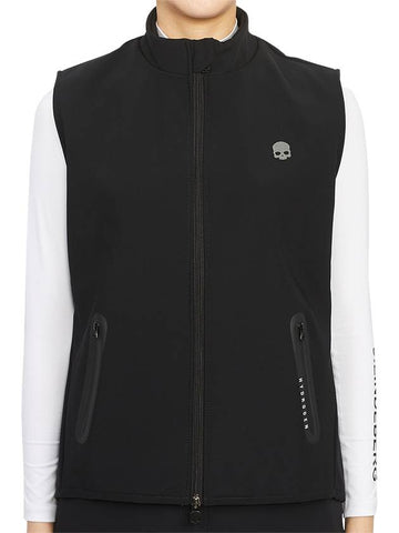 women's brushed vest black - HYDROGEN - BALAAN 1