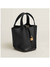 Picotin Rock 18 Tote Bag Black Gold - HERMES - BALAAN 3