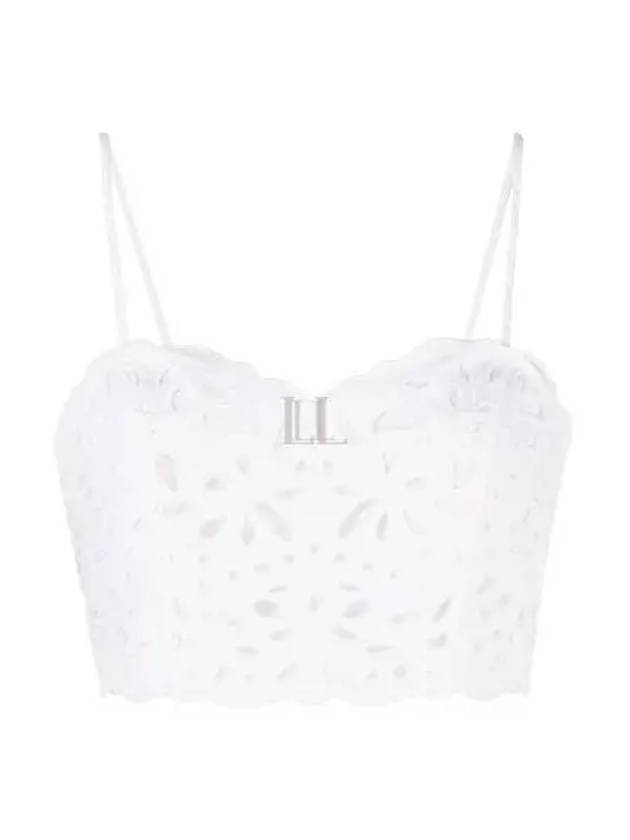 Embroidered Bustier Sleeveless White - CHLOE - BALAAN 2