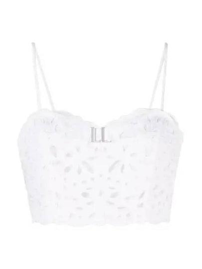 Embroidered Bustier Sleeveless White - CHLOE - BALAAN 2