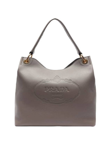 Vitello Phoenix Tote Bag Grey - PRADA - BALAAN 1