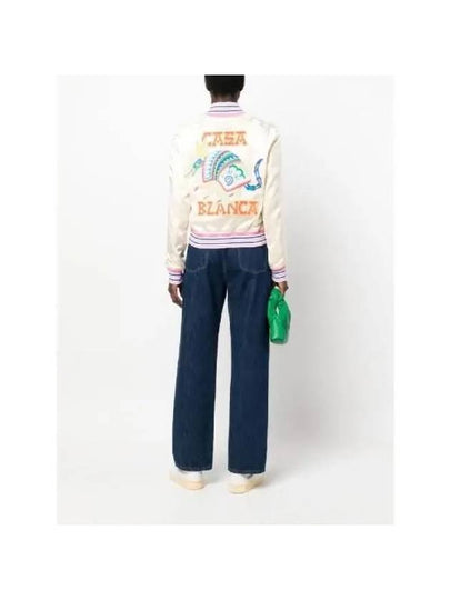 Logo Patch Silk Bomber Jacket WS23JK04002 - CASABLANCA - BALAAN 2