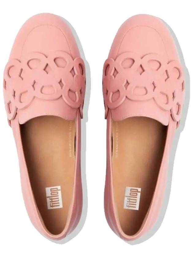 Lena Int Wine Loop Loafers Rose Pink Leather Women - FITFLOP - BALAAN 2