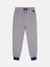 Men s Rubber Patch Quilted Gray Sweatpants MJ128 53 29122 - VIKTOR&ROLF - BALAAN 3