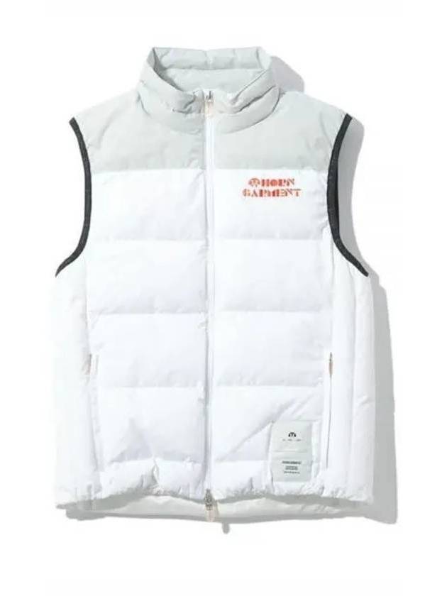 Logo Down Vest White - HORN GARMENT - BALAAN 1