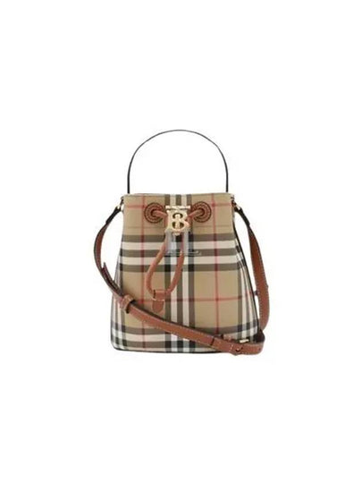 Check Bucket Bag Beige - BURBERRY - BALAAN 2