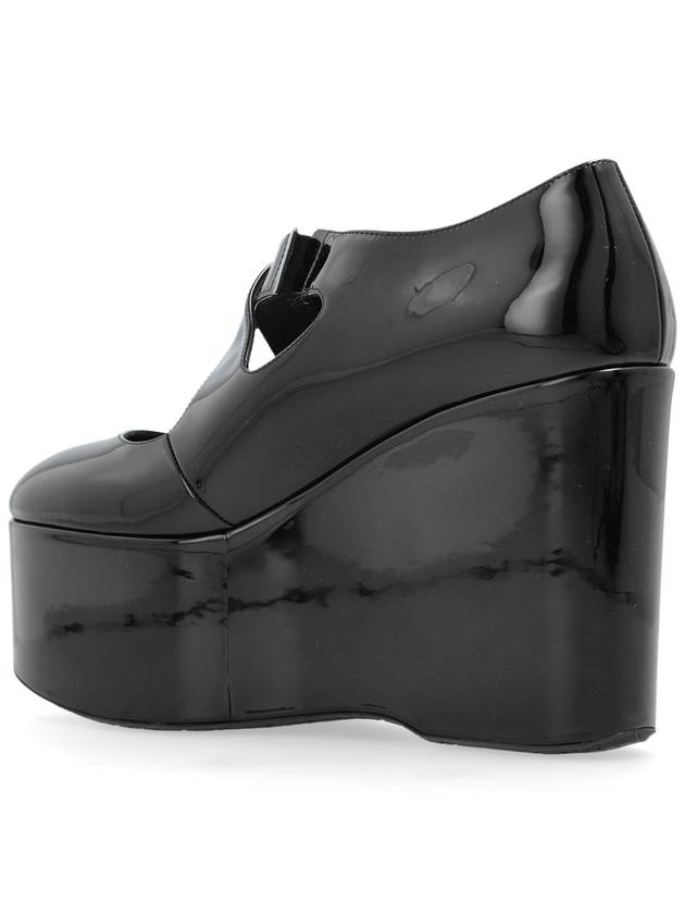 Alaïa Patent Wedge Shoes, Women's, Black - ALAIA - BALAAN 5