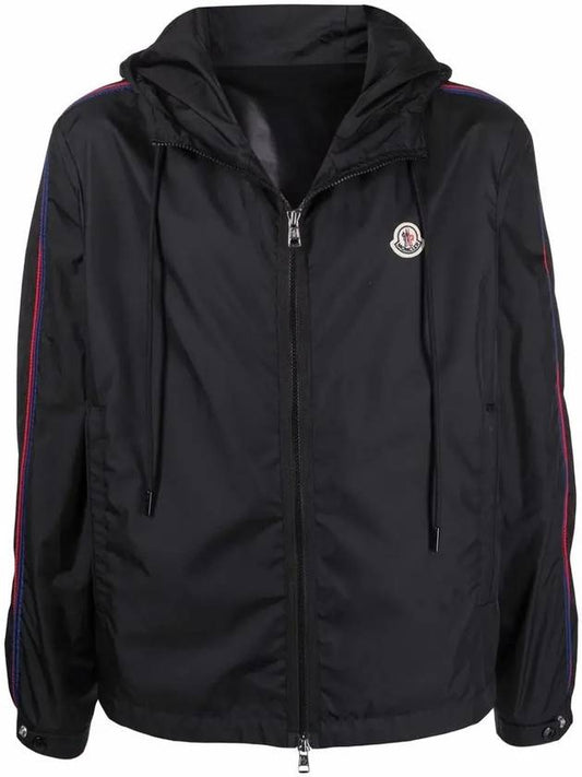 Men's Hattab Hooded Jacket Black - MONCLER - BALAAN 2