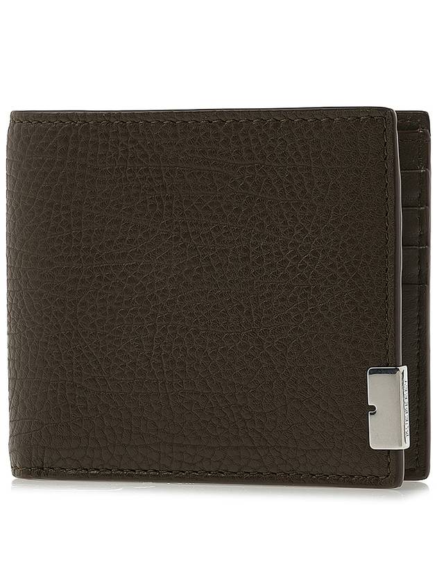 B Cut Bifold Leather Half Wallet Military - BURBERRY - BALAAN 2