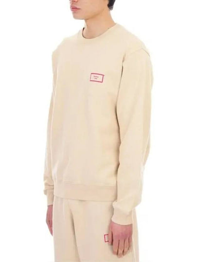 Men s Beige Pink Logo Print Sweatshirt MRSS22601FS - MARTINE ROSE - BALAAN 2