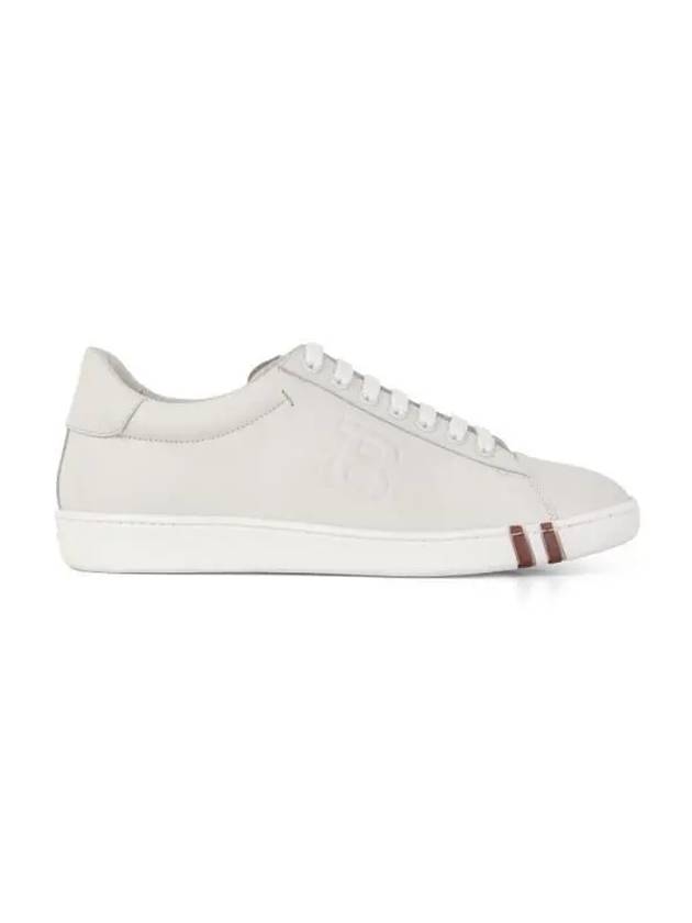 logo leather low-top sneakers white - BALLY - BALAAN 3