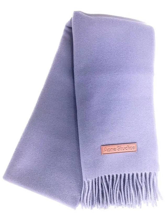 Studios Wool Fringe Muffler Lilac Purple - ACNE STUDIOS - BALAAN.