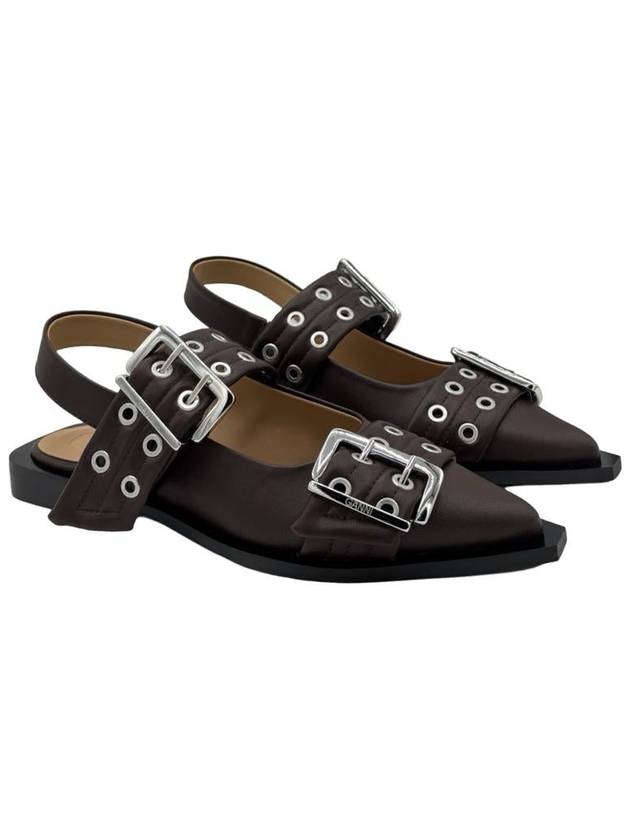 24FW Flat Shoes S2669 890 BROWN - GANNI - BALAAN 3