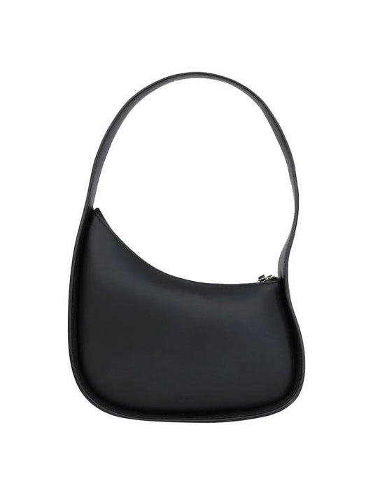 Half Moon Leather Shoulder Bag Black - THE ROW - BALAAN 1