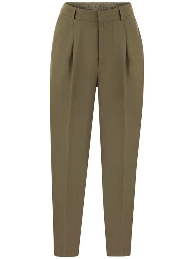 DAISY - Viscose and linen trousers - PT TORINO - BALAAN 1