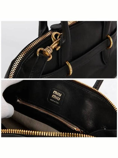 Aventure Nappa Leather Tote Bag Black - MIU MIU - BALAAN 6