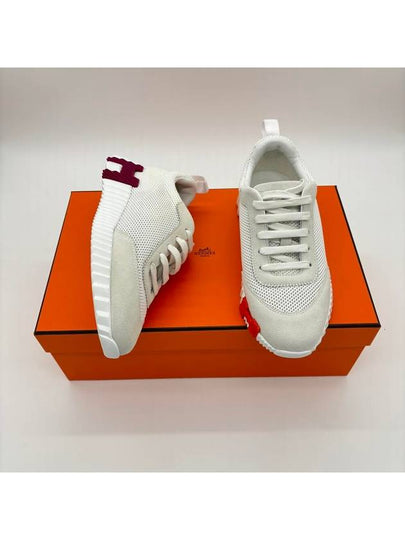 Bouncing Mesh Low Top Sneakers Blanc White - HERMES - BALAAN 2