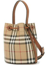 Check Bucket Bag Beige - BURBERRY - BALAAN 4